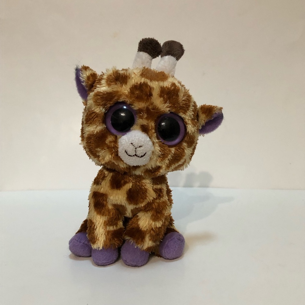 TY Beanie Boos - Safari the Giraffe (Solid Eyes)